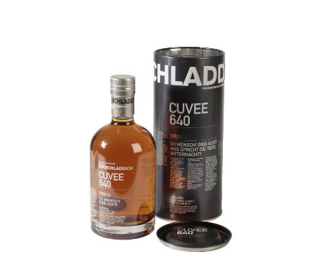 BRUICHLADDICH SINGLE MALT SCOTCH WHISKY, CUVEE 640, AGED 21 YEARS, finished in Limousin oak casks from Acquitaine, Isle of Is