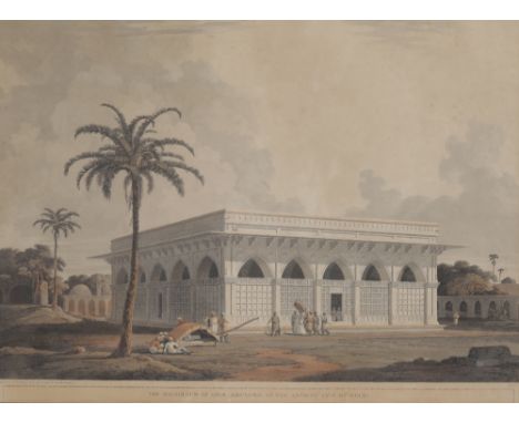 THOMAS DANIELL (1749-1840) 'The Mausoleum of Amir Khusero, At the Ancient City of Delhi' aquatint, 46cm x 60cm Plate 6 from t