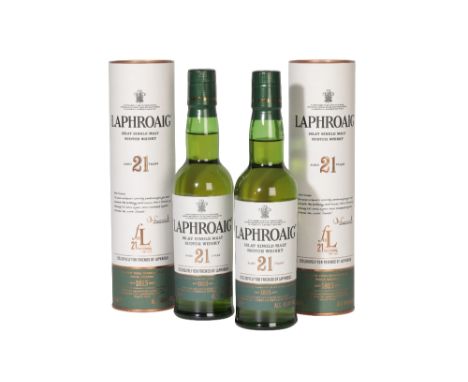 LAPHROAIG SINGLE MALT SCOTCH WHISKY, AGED 21 YEARS, limited edition release to celebrate the 21st anniversary of the Friends 