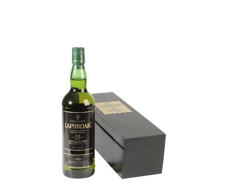 LAPHROAIG SINGLE MALT SCOTCH WHISKY, 25 YEAR OLD CASK STRENGTH, 2015 EDITION, Oloroso sherry and American oak casks, Isle of 