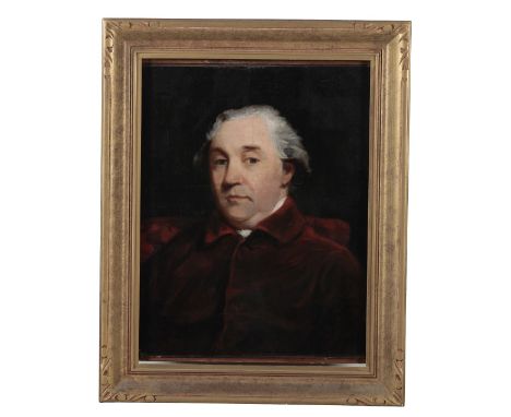 WILLIAM DOUGHTY (1757-1782), A portrait of a gentleman, in the manner of Reynolds, oil on canvas, 58cm x 46cm 