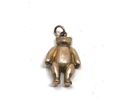 Vintage 9ct gold bear charm 1.1g 