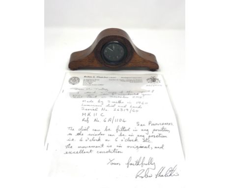 ww11 smiths mark 11 aircraft clock raf 1940 issued impressed number 1319/40 for 1940 mk11 c &amp; ref No 6a/1104 later conver