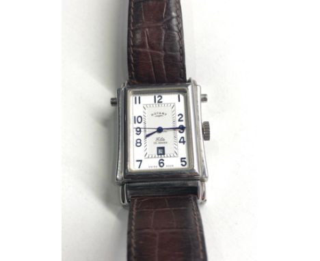 Fine Gents Rotary elite reverso automatic 25 jewel wristwatch working order but no warranty given 