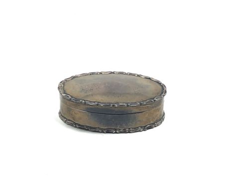 Silver snuff box sheffield silver hallmarks by j.h.potter weight 58g 