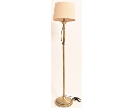 A contemporary metal floor lamp. H=138, W=25cm