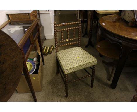 A bobbin turned side chair 