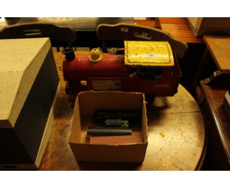 A Triang Puff-Puff model train; together with a box containing four various models