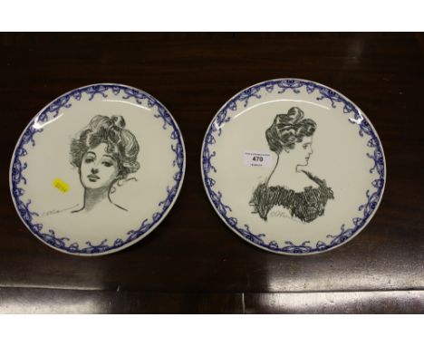 Two Royal Doulton portrait plates 