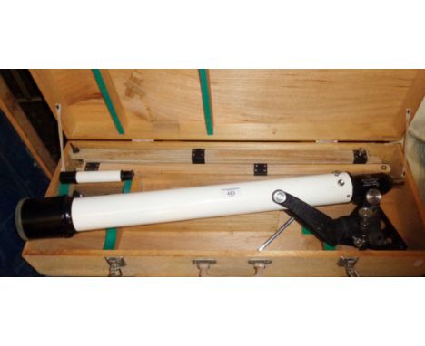 A "Diamond" astronomical telescope with stand in box