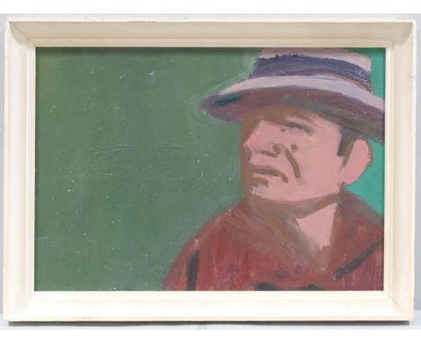Portrait of a man, mid-20th century oil on board, unsigned, 42cm x 60cm, framedGood condition, a few tiny surface paint chips