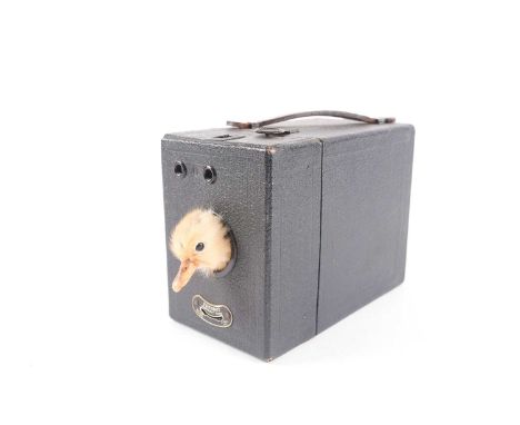 Nancy Fouts (American, 1945-2019) 'Look at the Birdie', 2010, comprised of a vintage Coronet box brownie camera and a taxider