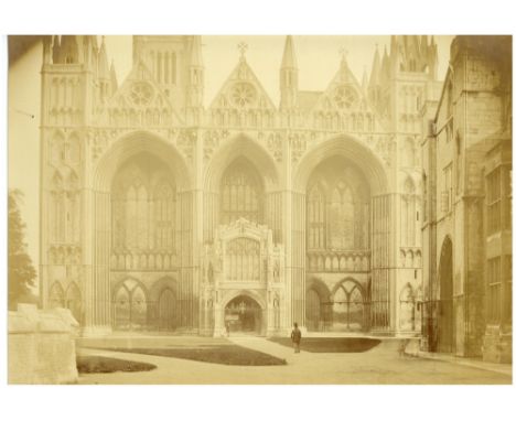 ROGER FENTON, CHARLES WINTER, ROBERT MACPHERSON (att), Three Large Photographs Fenton, pale albumen print, c.1857, West Front