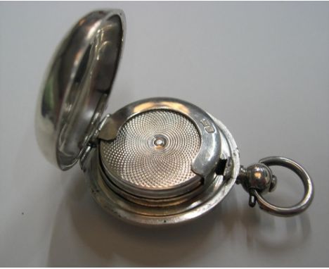 Tandy &amp; Sons, silver sovereign holder with engine turned decoration, Chester 1902