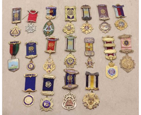 for the Royal Antediluvian Order of Buffalo examples, comprising a Buxton &amp; Dist Examining Council President's medal, a W