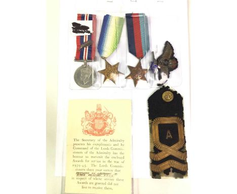 GOOD AND EMOTIVE F.A.A. R.N.V.R. MEDAL GROUP AND ARCHIVE, ACTING SUB-LIEUTENANT ALFRED SALISBURY,  comprising the Atlantic St