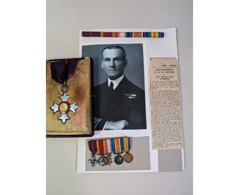 IMPORTANT MILITARY C.B.E. AWARD AND MINIATURE MEDAL GROUP, VICE-ADMIRAL KENNETH G.B. DEWAR, OF ROYAL OAK MUTINY INTEREST  the