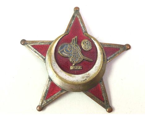 OTTOMAN EMPIRE, GALLIPOLI STAR, WWI or Iron Crescent for gallantryGeneral tarnishing, enamel in good order with only light su
