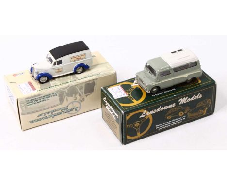 Landsdowne models 1/43 scale pair to include LDM. 69 1948 Bedford PC Van "Western Counties" and an LDM 33 1960 Bedford Dormob