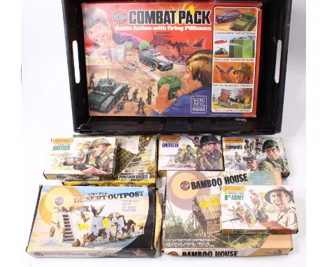Matchbox/Arifix and other 1/32 Scale a quantity of boxed various Military plastic figure sets to include; No.P6006 British Co