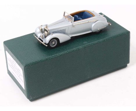 Brooklin Models 1/43rd scale white metal model of a LDM 81 1936 Bentley 4 1/14 Litre Concealed Drophead Coupe, Chassis No.B12