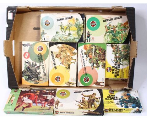 Airifix 1/32 scale group 8 boxed mostly various Military figures to include; No.51473 Modern German Infantry, No.51555 Japane