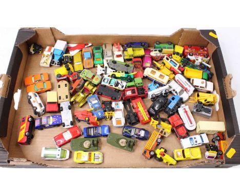 Matchbox Lesney a quantity of loose and playworn diecast to include; No.51 Combine Harvester, No.13 Dodge Wreck Truck, No.46 