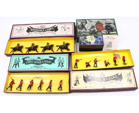 Collection of Britains Boxed soldiers and sets to include No.17011 George A Custer, No.17143 British Paratroopers, No.8835 Qu