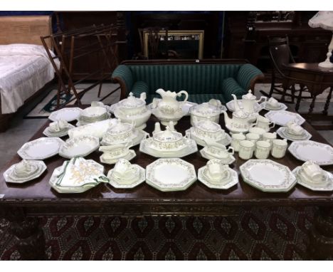 A large tea and dinner set