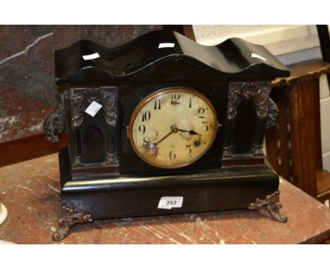An Art Nouveau style mantel clock 