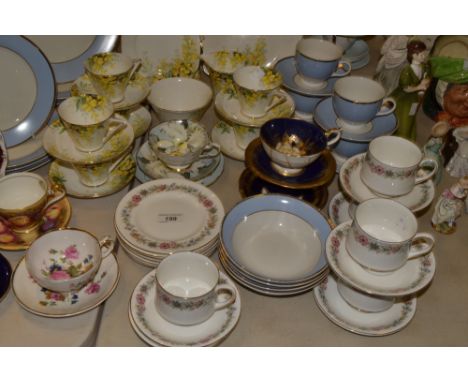 Teaware - a Royal Standard Laburnam tea service;  a Paragon Belinda pattern tea service;  Doulton and other tea ware