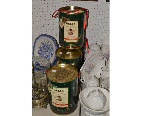 Bells Old Scotch Whisky, Christmas 1988, others, 1989, 1990, 1991 (4)