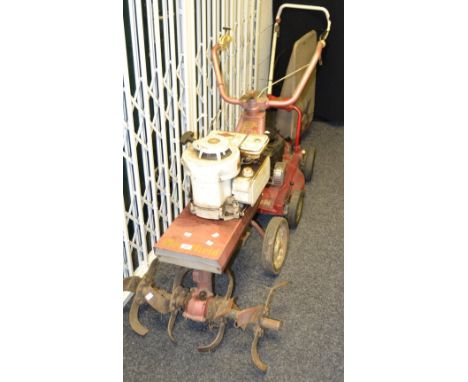 Garden Equipment - a mountfield lawn mower, M4 major, 3.5 hp Briggs and Stratton engine; a Mountfield rotavator, Briggs and S