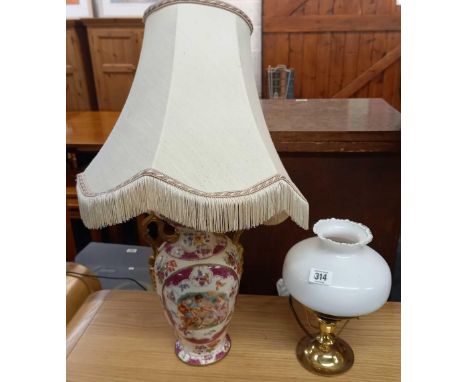 ELECTRIC OIL LAMP EFFECT TABLE LAMP &amp; CHINA TABLE LAMP