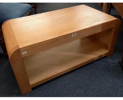LIGHT MODERN OAK 2 TIER STAND