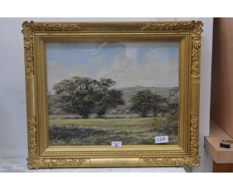 Alan Morgan (b. 1952) Rural Landscape, acrylic on board, signed lower left, 38cm x 47.5cm