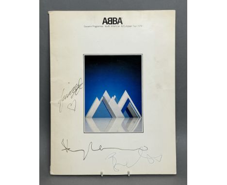 Autographs / memorabilia - Abba signed 1979 tour programme, signed by Anni-Frid (Frida) Lyngstad, Benny Andersson, Bj&ouml;rn