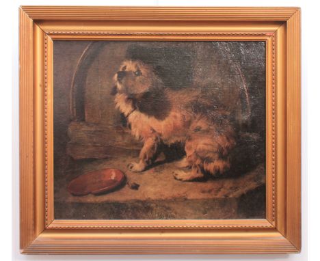 after Sir Edwin Landseer, RA (British, 1802-1873) 'There's No Place Like Home' oleograph on canvas 11 3/8 x 13½ in (28.8 x 34