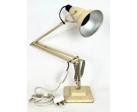 An Anglepoise model 1227 lamp - in cream, with silver interior to the shade, the base of the column marked 'The Original 1227