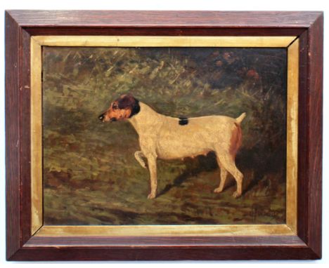 G. Price (British, late 19th century) Portrait of a Jack Russell terrier oil on board, signed and dated (18)87 lower right 8¾