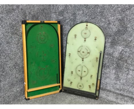 2 vintage bagatelle board games one made by KAY Great Britain