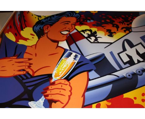 Kevin T Kelly - American Contemporary Artist B.1960
A Limited Edition Large scale Pop art Poster. "War Bonds" Issued by Rosen