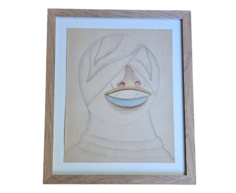 Domonic Fels (1906 -1974) Surrealist watercolour
Figural abstract.
unsigned
39cm x 29cm frame inclusive

Dominic Fels was an 
