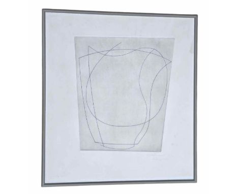 Ben Nicholson (1894-1982) Large Jug, Small Jug, 1967 Etching. Signed, numbered and dated in pencil  44.5 x 40cm frame inclusi