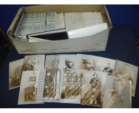 Box containing a extremely large quantity of military historian/researchers photographic archive and photographic prints rela
