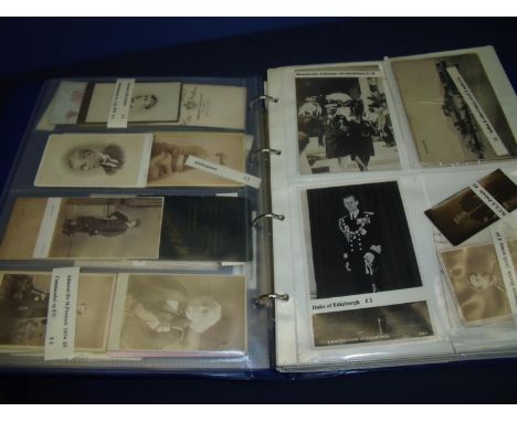 Album of pre WWI and WWII military related photographs including Army and Navy, mostly portrait type of various units, office