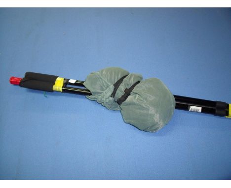 Selection of stalking type equipment including bipod stick, rifle cleaning rod and Midge coveralls 