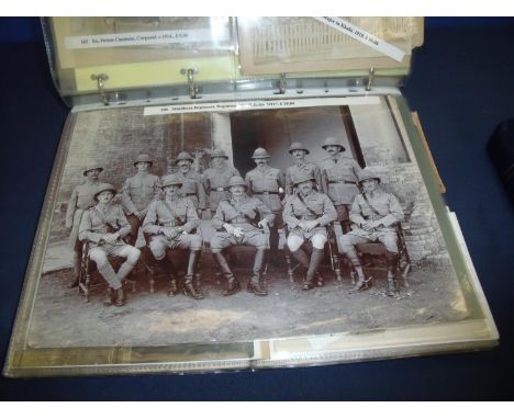 Extremely large and extensive album of mostly Victorian military related photographs for various regiments and units includin