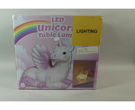 A New and Unused Unicorn Table Lamp 