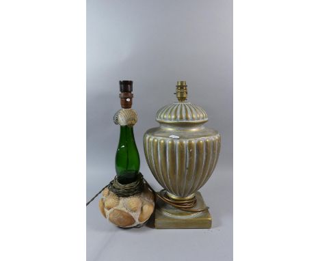 Two Table Lamp Bases, Each 39cm High 